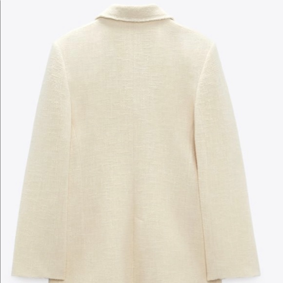 [NWT] Textured Blazer - Oyster White - Picture 3 of 5